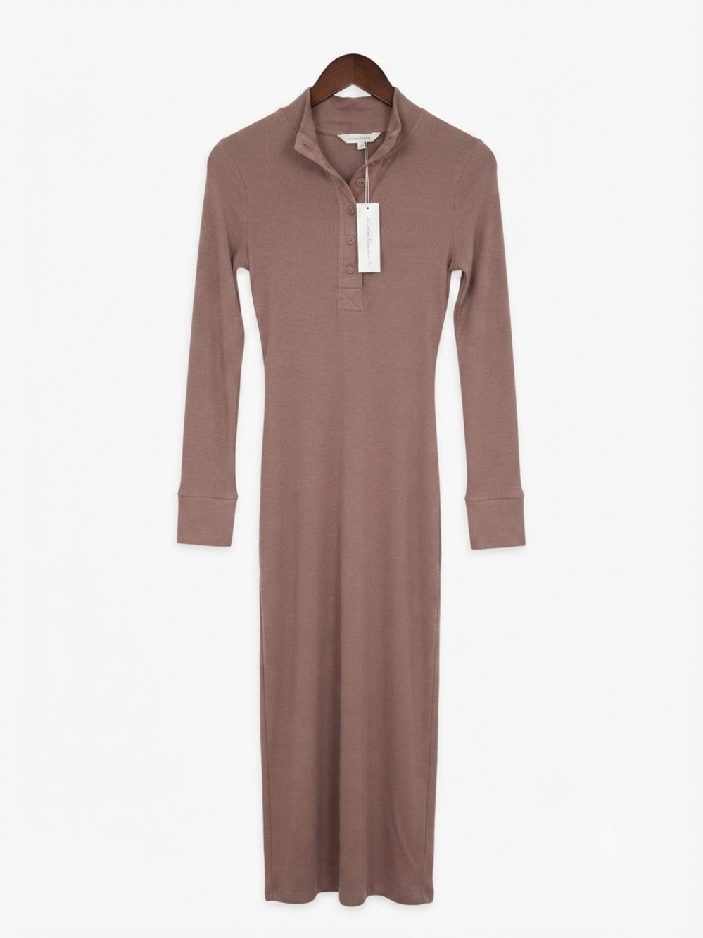 Young Fabulous & Broke Long Sleeve Polo Ribbed  Dress - Picture 2 of 7